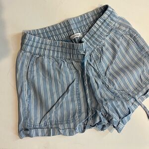 Calvin Klein blue and white strip shorts size 00 x-small